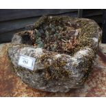 Small antique stone trough