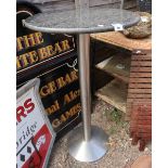 Marble top bar table - Approx height: 115cm