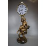 Gilt lovers clock