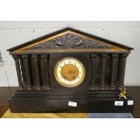Large slate mantel clock