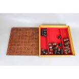Leather chess set