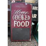 Cricketers Home Cooked Food pub sign - Approx size: 52cm x 98cm