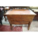 Antique pine and elm dough bin! - Approx size: W: 71cm D: 48cm H: 59cm