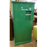 Railway first aid cabinet! - Approx size: W: 71cm D: 39cm H: 152cm