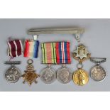 6 medals and a cap badge