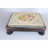 Antique tapestry stool