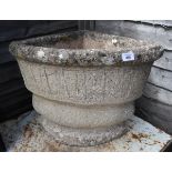 Stone corner planter