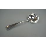 Hallmarked silver Georgian ladle