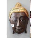 Burmese Buddha wall mask