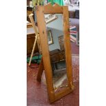 Pine cheval mirror