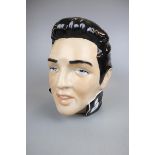 Ceramic Elvis head - Approx height: 27cm