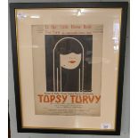 Original Topsy Turvey theatre poster