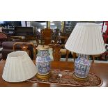 Pair of Oriental lamps