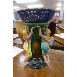 Majolica jardinere - Approx height: 44cm