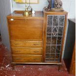 Oak bureau bookcase