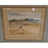 Signed Russell Flint print - Ann-Marie on the Loire