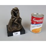 Bronze figure of lovers - Height 13cm