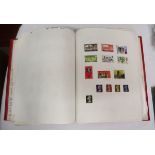 Populated stamp album