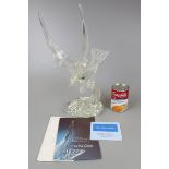 L/E Venetian glass bird figure - On the Crest - Approx height: 38cm