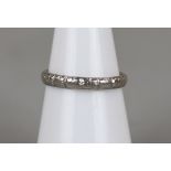Platinum ring - Approx weight 3g - Approx size: L