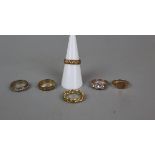 6 gold rings - Approx overall weight 15.5g