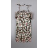 Mesh & enamel purse by Whiting & Davis