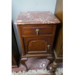 Marble top bedside cabinet