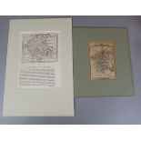 2 antique maps