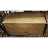 Pine chest - Approx size: W: 92cm D: 46cm H: 50cm