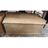 Pine chest - Approx size: W: 94cm D: 47cm H: 46cm