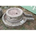 Antique stone circular 2 piece trough