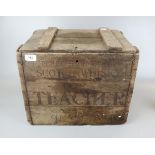 Old Teachers Scotch whiskey crate