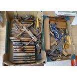 Collection of carpentry tools