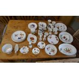 Collection of Royal Worcester Evesham pattern etc