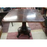 Victorian rosewood tea table