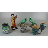 Collectables to include Oriental figure etc.