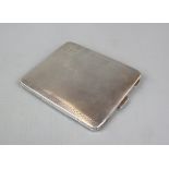Hallmarked silver cigarette case - Approx weight: 120g