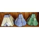 3 Tiffany style light shades