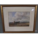 GEORGE HAMILTON CONSTANTINE (Sheffield Artist, 1878-1969), watercolour, Nr Heysham - Image size 35cm