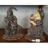 Punch and Judy cast iron door stops