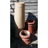 3 chimney pots