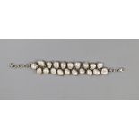 Pearl & silver bracelet