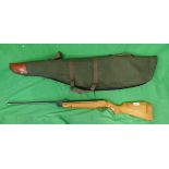 .22 Webley Hawk air rifle in bag