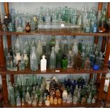 Large collection of Antique & Vintage bottles to include Esso bottle