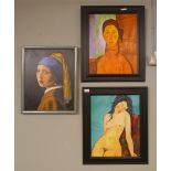 3 oil paintings - Portraits