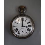 Omega hallmarked silver pocket watch