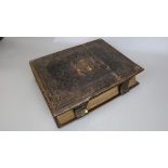 Leather bound bible dated 1874