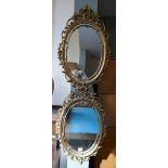 Pair of gilt frame mirrors