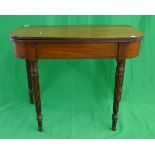 Regency mahogany tea table