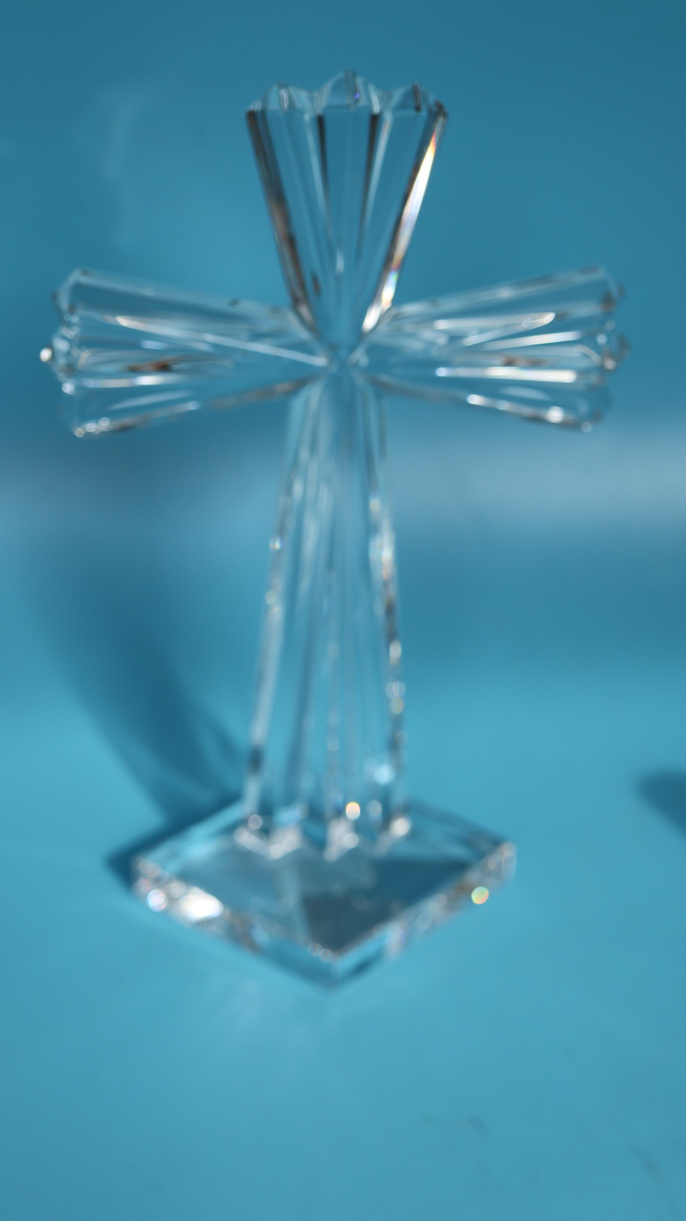2 Waterford crystal crucifix - Image 3 of 4